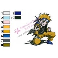 Naruto Uzumaki Embroidery Design 05